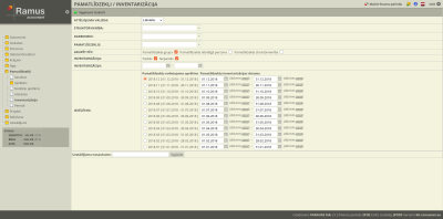 Inventarizācijas saraksta izveide.